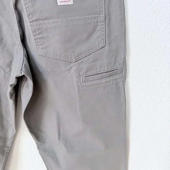 NWT Carhartt Men's Straight Relaxed Fit Gray Jeans - Picture 8 of 15